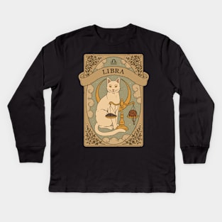 Libra - Cats Astrology Kids Long Sleeve T-Shirt